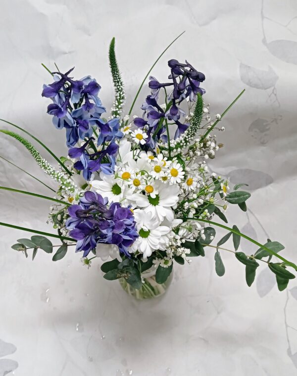 Chryzantemy, delfinium, tanacetum, eukalyptus - Image 8